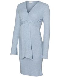 Mama.licious - Mlaniset V-Neck Long Sleeve Knee Length Dress - Lyst
