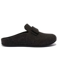 Fitflop - Womenss Fit Flop Chrissie Ii Haus E01 Bow Felt Slippers - Lyst