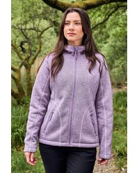 Mountain Warehouse - 'Nevis' Fur Lined Hoodie Full Zip Warm Cosy Jumper Cotton - Lyst