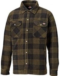 Dickies - Portland Lange Mouw Polyester Polar Fleece Gevoerde Shirt - Lyst