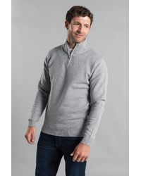 Kensington Eastside - Ribbed Quarter-Zip Funnel Jumper - Lyst