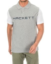 Hackett - Herenpolo Met Korte Mouwen En Reverskraag Hmx1008B - Lyst