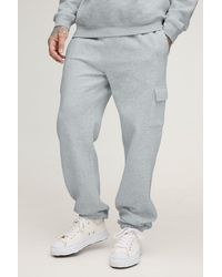 BoohooMAN - Tall Relaxed Fit Basic Cargo Joggers - Lyst