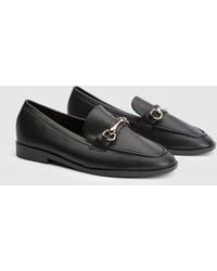 Wallis - Jessie Faux Leather Metal Snaffle Loafers - Lyst
