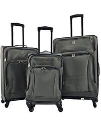 Infinity Leather - Lightweight 4 Wheel Luggage Travel Cases Soft Bags Suitcases - Lyst
