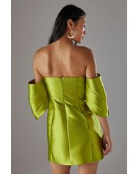 quiz green bardot dress Petite Bottle Maxi in cruise dress