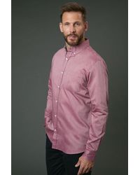 MAINE - Oxford Long Sleeve Shirt Cotton - Lyst