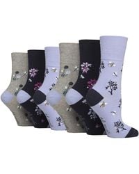 Gentle Grip - 6 Pairs Ladies Non Elastic Soft Top Diabetic Socks - Lyst