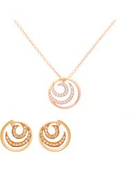 Orphelia - 'Elaine' 925 Sterling Set: Chain-Pendant + Earrings - Lyst