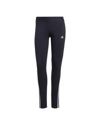 adidas - Essentials 3 Stripe Leggings - Lyst