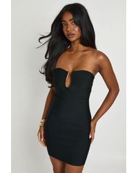 Boohoo - Premium Bandage Bandeau Mini Dress - Lyst