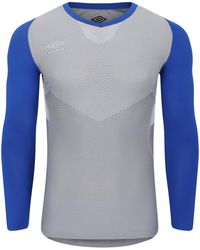 Umbro - Pro Long-Sleeved Base Layer Top (Deep Surf/ - Lyst