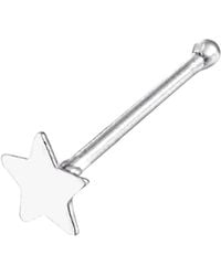 The Jewellery Stockroom - Sterling Tiny Star Shape Nose Stud - Lyst