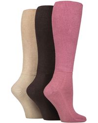 IOMI - 3 Pack Ladies Knee High Soft Bamboo Diabetic Socks - Lyst