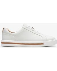 Clarks - Un Maui Lace Leather Trainers - Lyst