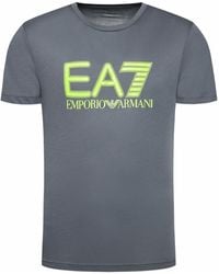 EA7 - Emporio Armani Short Sleeve T-Shirt, Cotton - Lyst