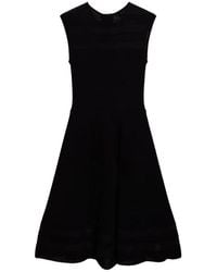 Ted Baker - Saalli Knitted Skater Dress With Invisible Pane Viscose - Lyst