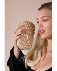 SVNX - Oval Pearl Clutch Bag - Lyst