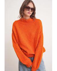 MixRay - Lockerer Fit Rundhals Dicken Strickpullover - Lyst