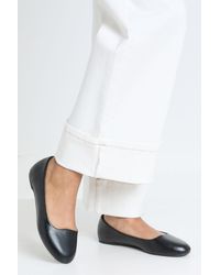 Boohoo - Wide Fit Pu Ballet Flats - Lyst