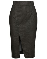 Conquista - Dark Green Pencil Skirt By Fashion - Lyst