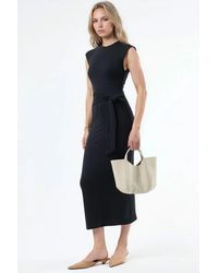 Busem - Midi Dress With Tie Detail - Lyst