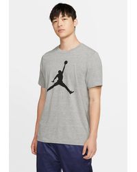 Nike - M J Jumpman Ss Crew T Shirt In Grijs - Lyst