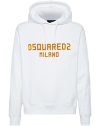 DSquared² - Milano Logo Cool Fit Hoodie Cotton - Lyst