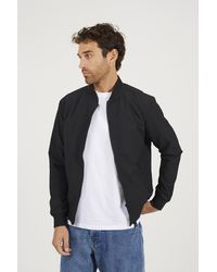 Brave Soul - Seersucker Bomber Jacket - Lyst