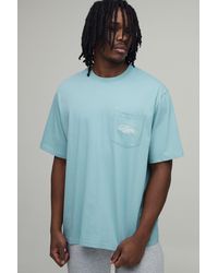 BoohooMAN - Tall Relaxed Pocket T-Shirt - Lyst