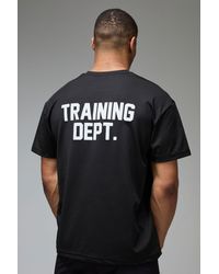 BoohooMAN - Training Dept Performance Oversized T-Shirt - Lyst