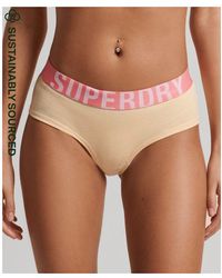 Superdry - Organic Cotton Large Logo Hipster Briefs - Lyst