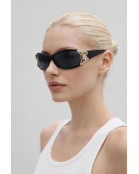 SVNX - Vintage Wrap Around With Butterfly Detail Sunglasses - Lyst