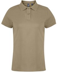 Asquith & Fox - Ladies Plain Short Sleeve Polo Shirt - Lyst
