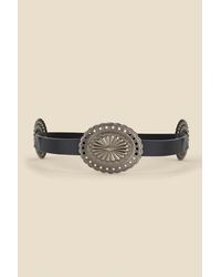 Sosandar - Leather Western Medallion Detail Waist Belt - Lyst