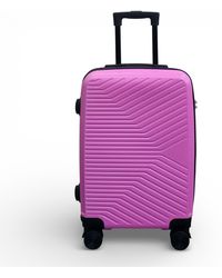 Infinity Leather - Hard Shell Cabin 48 X 37 X 20 Cm Secure Luggage Suitcase Abs - Lyst