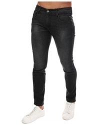 Replay - Anbass Zwarte Slim Fit Jeans Voor - Lyst