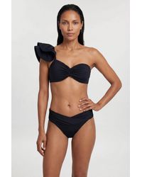 Karen Millen - Drama One Shoulder Frill Bikini Top - Lyst