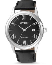 Citizen - Watch Aw1231-07E Leather - Lyst