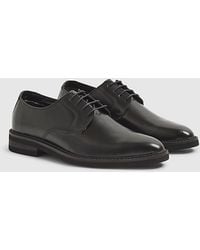 River Island - Derby Shoes Pointed Toe Leather - Lyst