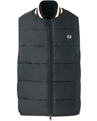 Fred Perry - X Lavenham Quilted Gilet Jacket - Lyst