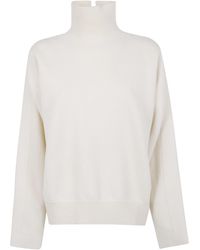Jil Sander - High Neck Long Sleeves Padded Details Jumper - Lyst