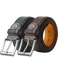 Woodland Leathers - Belt – Double Stitched 1.25″ Leather Lined - Lyst