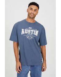 Brave Soul - Cotton Jersey Graphic T-Shirt - Lyst