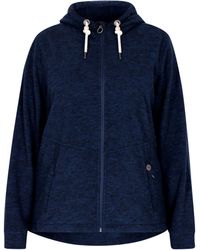 Dreimaster - Fleece Jas Marine Gem - Lyst