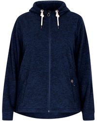 Dreimaster - Fleece Jas Dames Marine Gem - Lyst