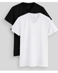 TOMMY LIFE - Cotton Elastane V-Neck T-Shirt - Lyst
