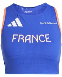 adidas - Team F Crop W Gym Vest - Lyst