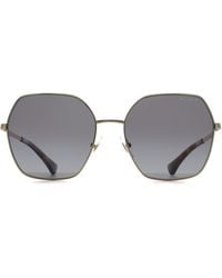 Ralph Lauren - Ralph By Lauren Square Shiny Polarized Gradient Ra4138 Metal - Lyst