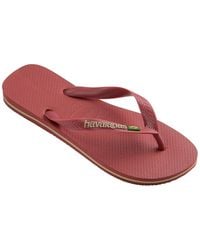 Havaianas - Brasil Logo Flip Flops - Lyst